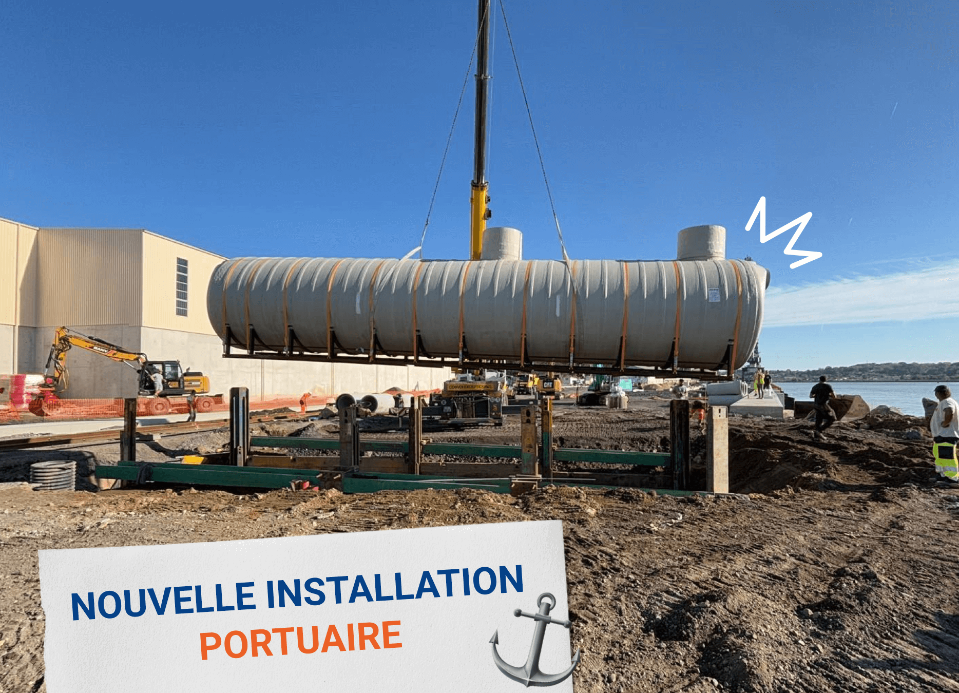 Nouvelle installation portuaire pour la reconstruction du quai Gommès de Bayonne