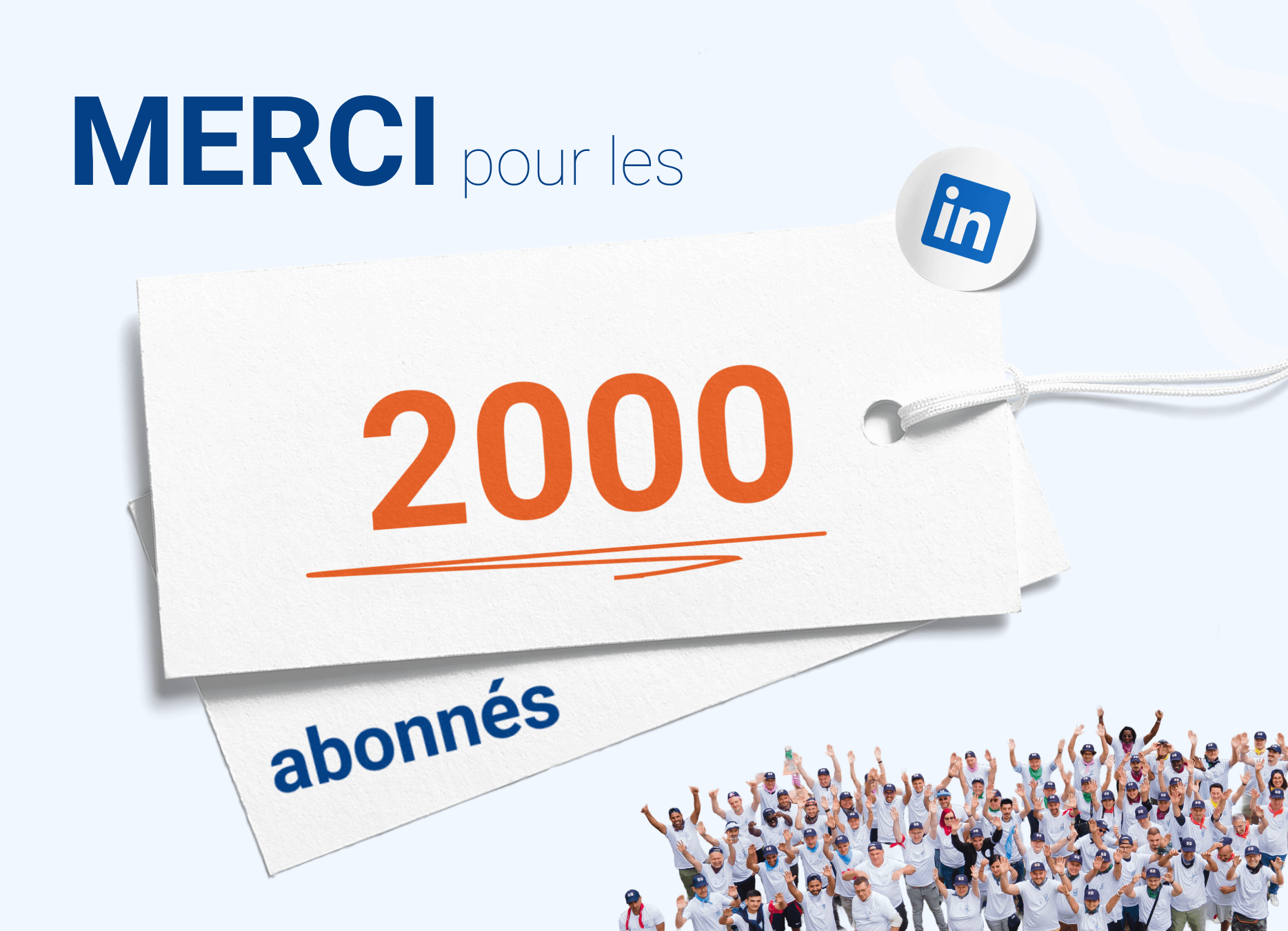 MERCI pour les 2000 abonnés LinkedIn de Saint Dizier environnement