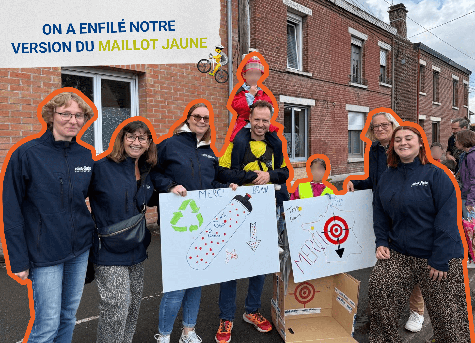 Equipe Saint Dizier environnement devant le Tour de France
