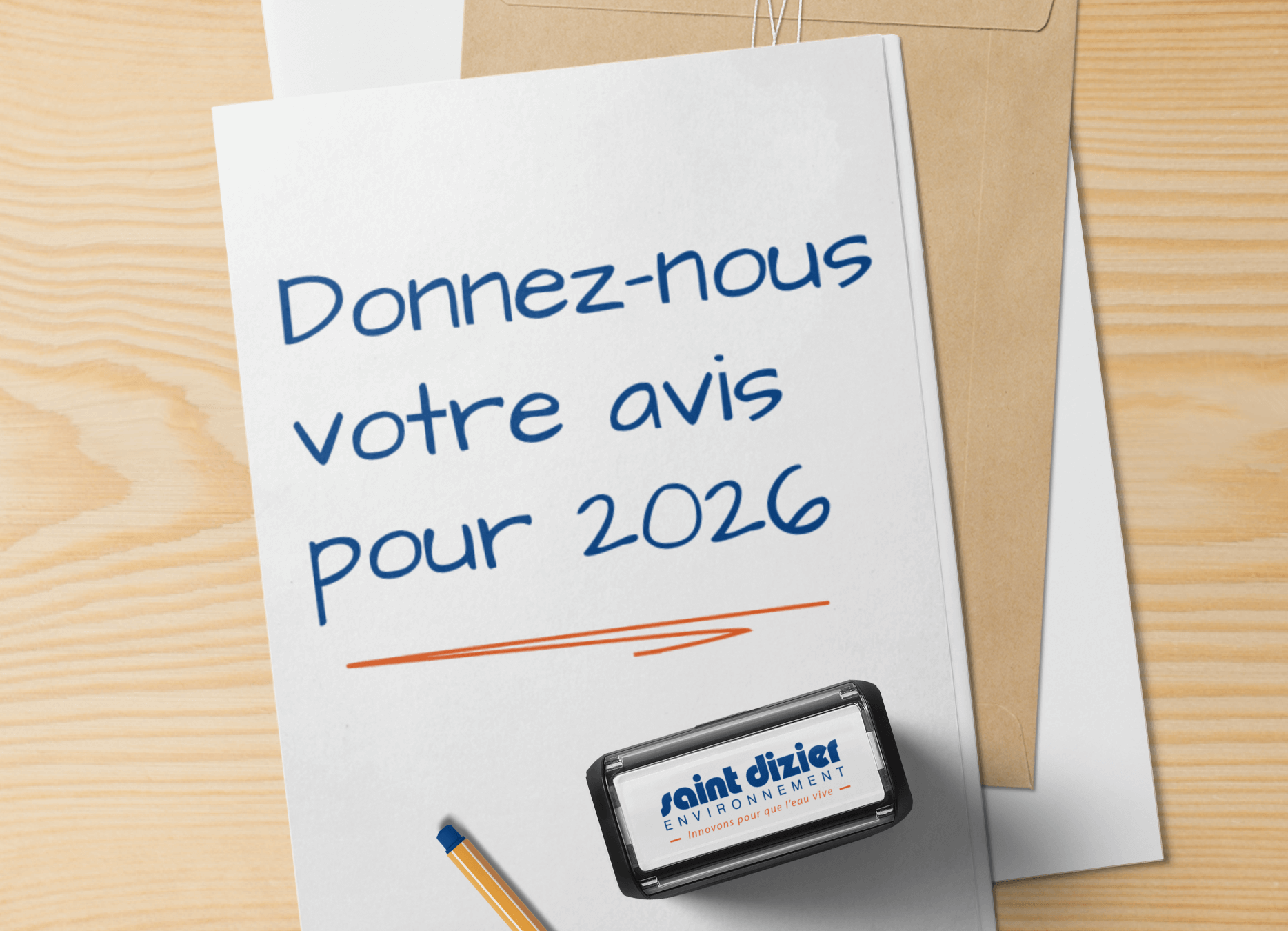 Donnez-nous votre avis pour 2026 pour notre enquête de satisfaction Saint Dizier environnement